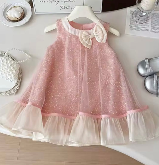 Bow shiny dress