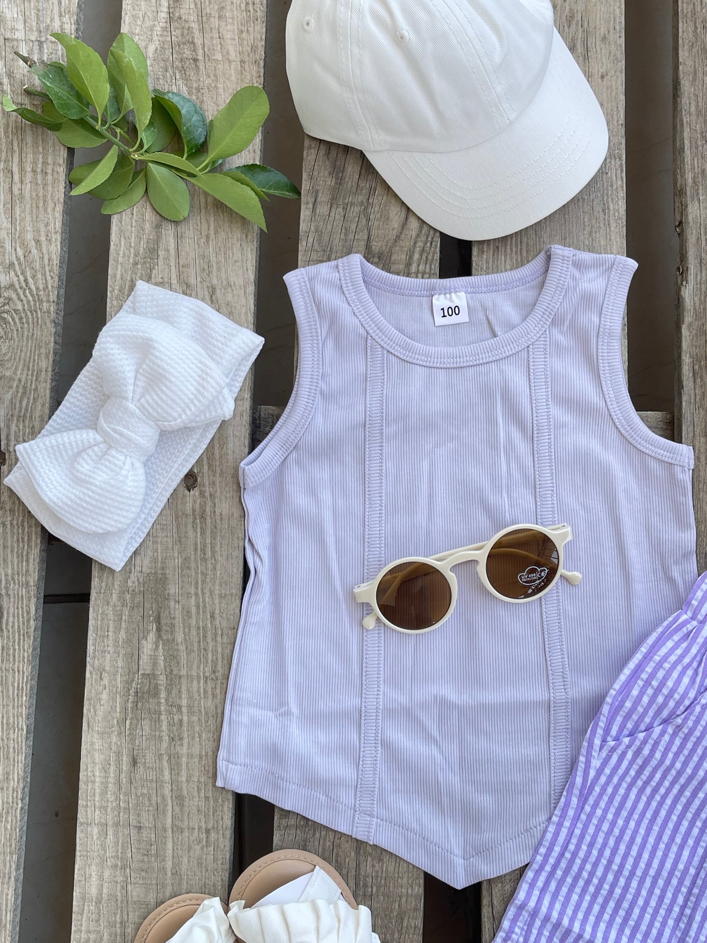 lavender short set