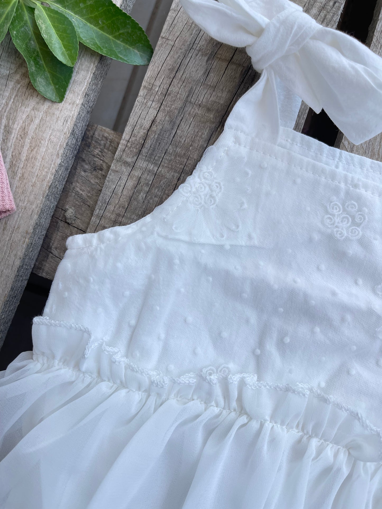 white romper dress