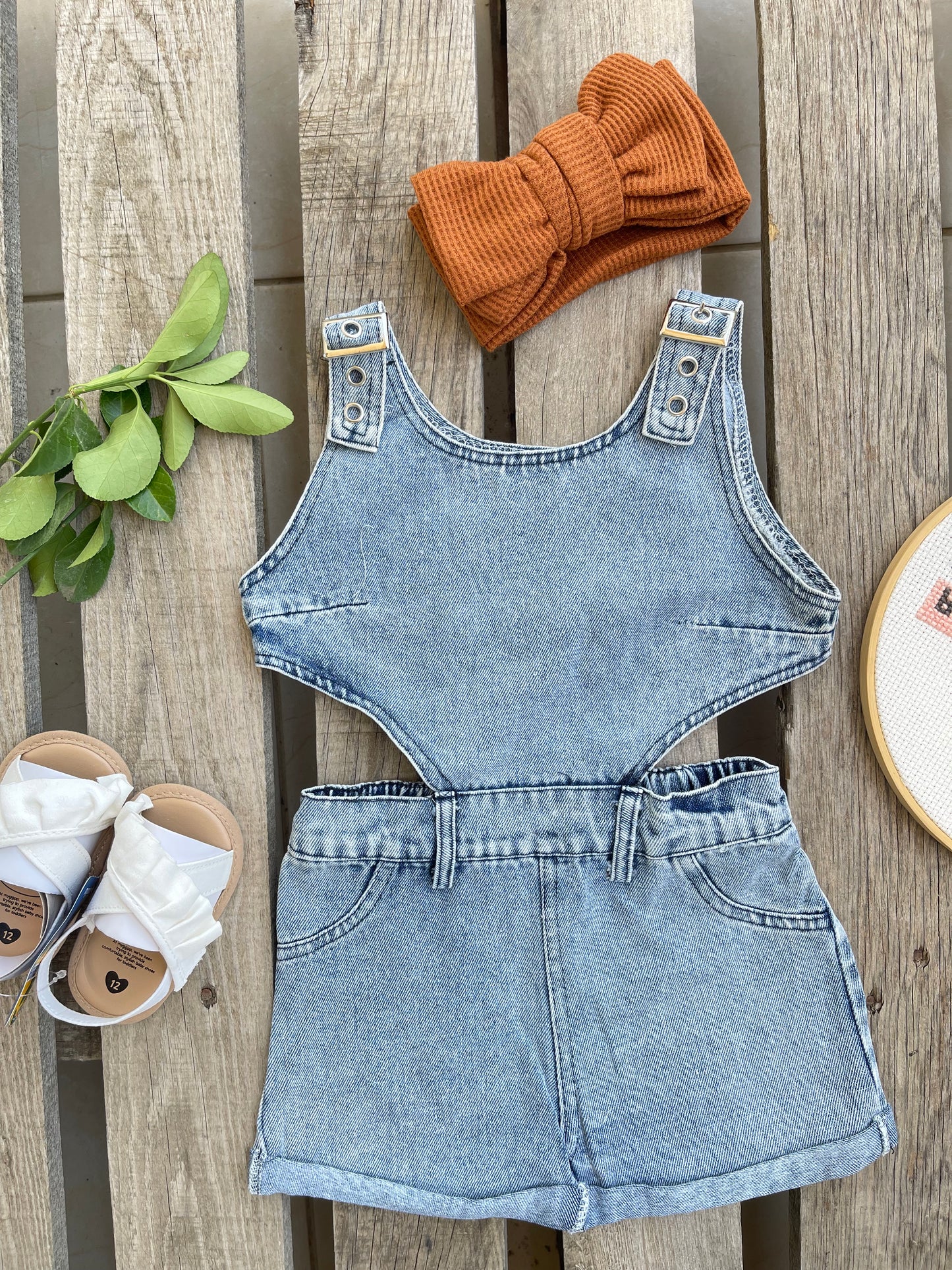 denim jumpsuit