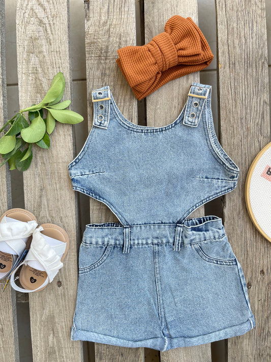 denim jumpsuit